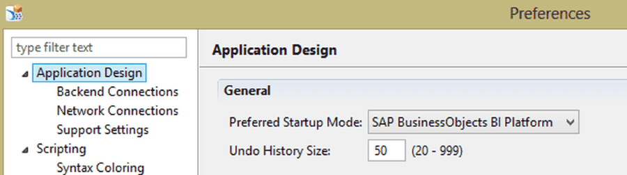 Reporting-Tools für SAP BW – Design Studio, Analysis Office, Lumira - Default Modus