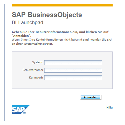 SAP BusinessObjects Abfrage